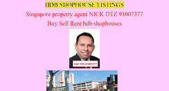 Desktop Screenshot of hdbshophouse.com